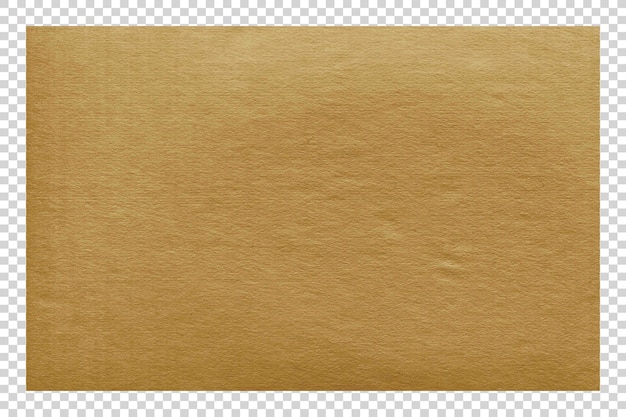 PSD Brown paper texture minimalist on transparent background