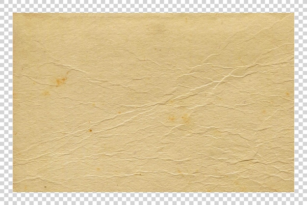 PSD Brown paper texture minimalist on transparent background