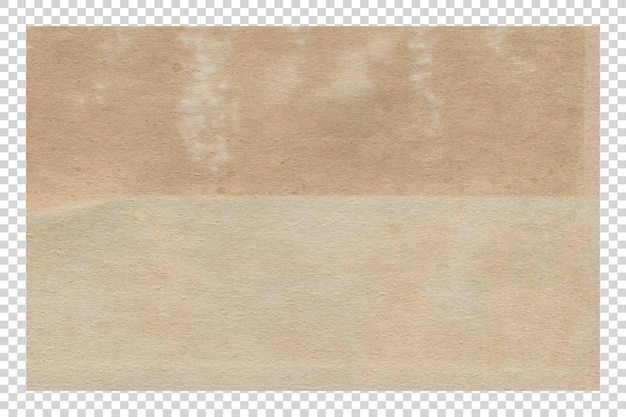 PSD brown paper texture on transparent background