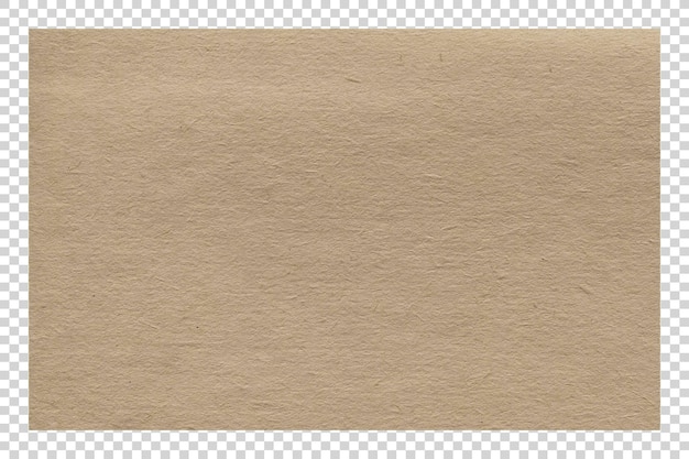 PSD psd brown paper texture on transparent background