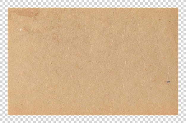 PSD psd brown paper texture on transparent background