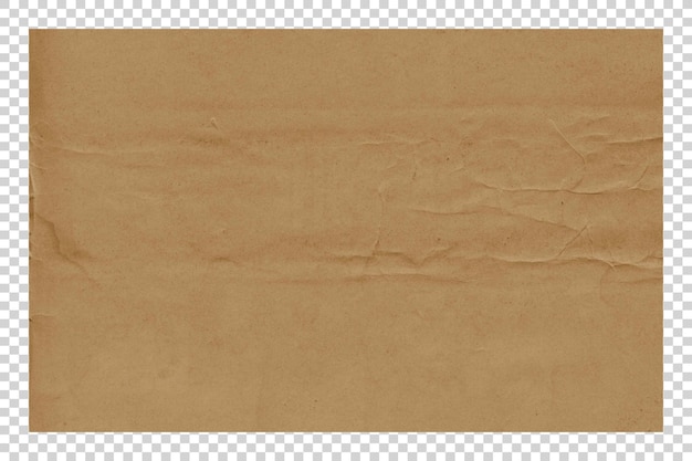 PSD brown paper texture on transparent background