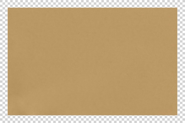 PSD Brown paper texture on transparent background