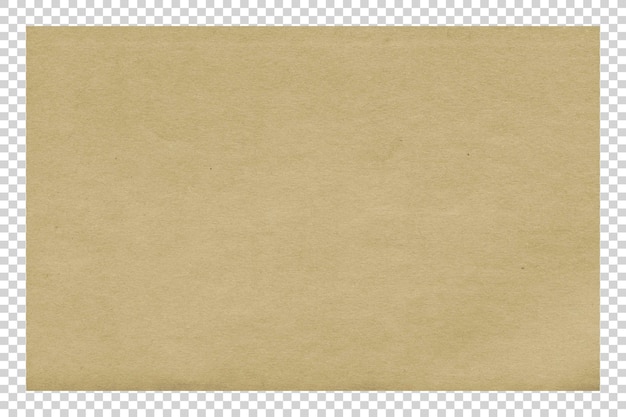 PSD brown paper texture on transparent background