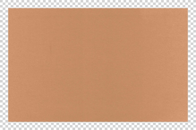 PSD Brown paper texture on transparent background