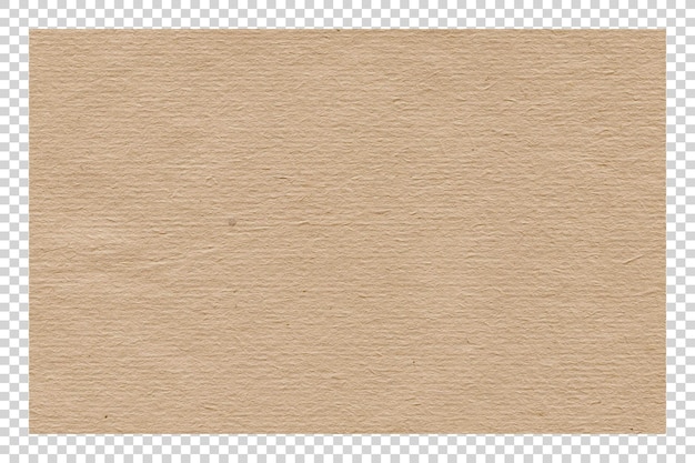 PSD brown paper texture on transparent background