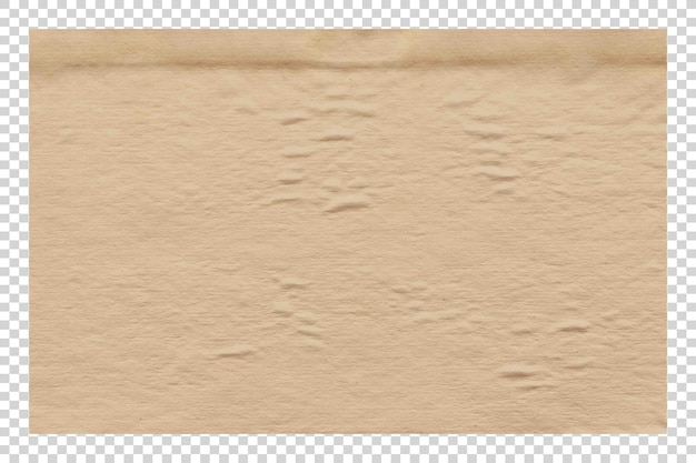 PSD brown paper texture on transparent background