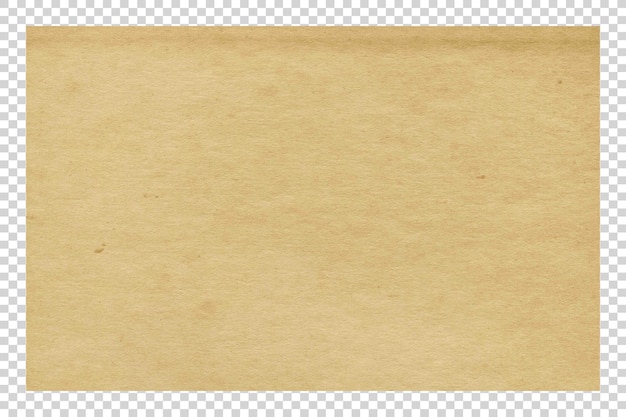 PSD brown paper texture on transparent background