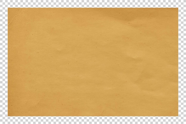 PSD brown paper texture on transparent background