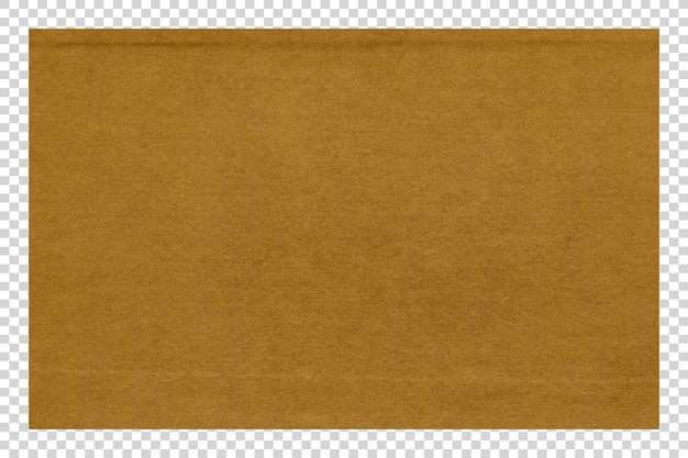 PSD brown paper texture on transparent background