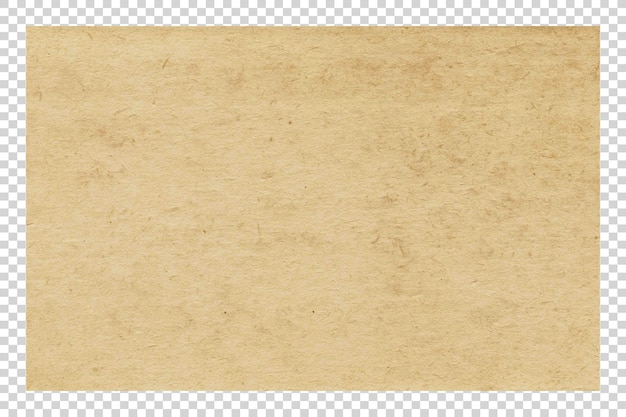 PSD brown paper texture on transparent background