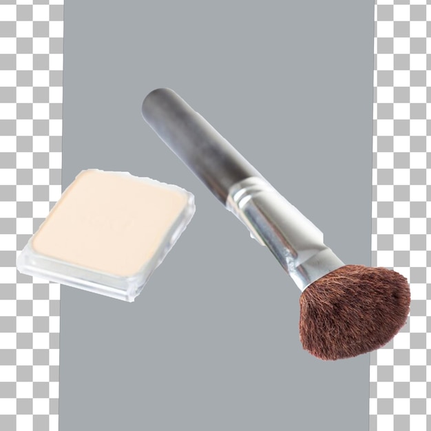 PSD psd a brush and a brush are on a checkered surface with transparent background