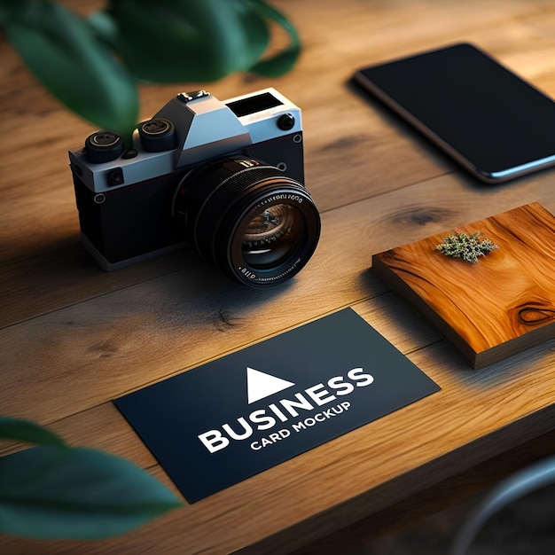 PSD business card mockup