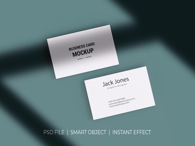 PSD a business card that says business card mockup