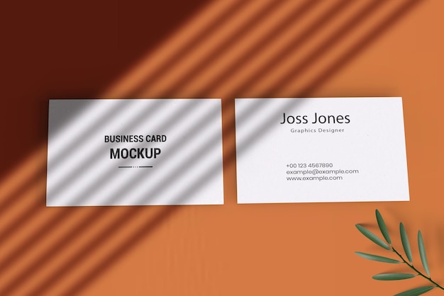 PSD a business card that says business card mockup