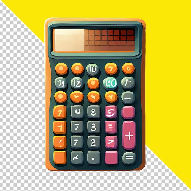 PSD of a calculator on transparent background