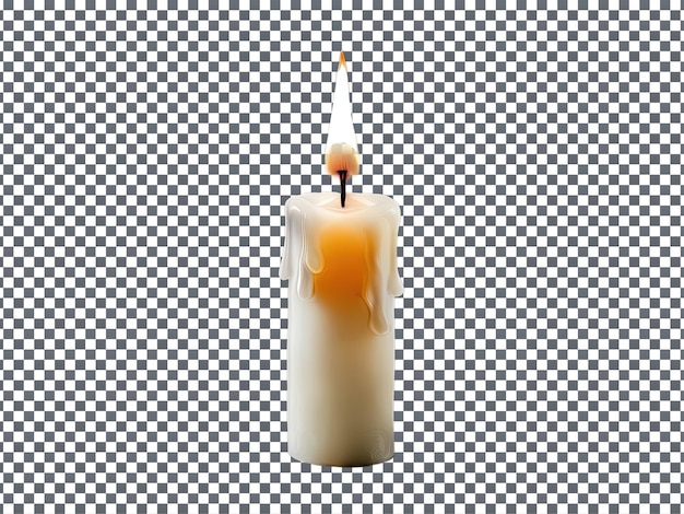 PSD candle flame isolated on Transparent Background