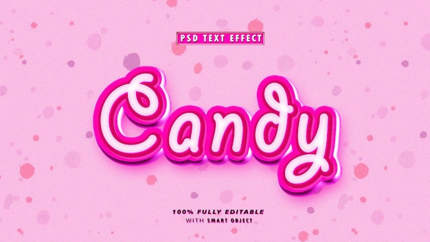 PSD Candy Style Text Effect