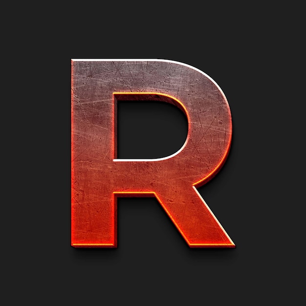 PSD capital latter R 3d icon