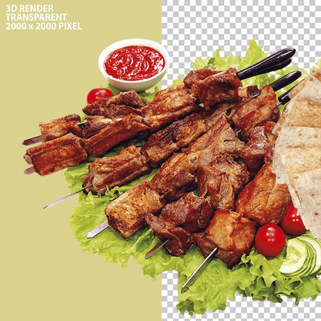 PSD chicken boti tikka kabab malai broast grill seekh shish mutton bbq turkish barbec