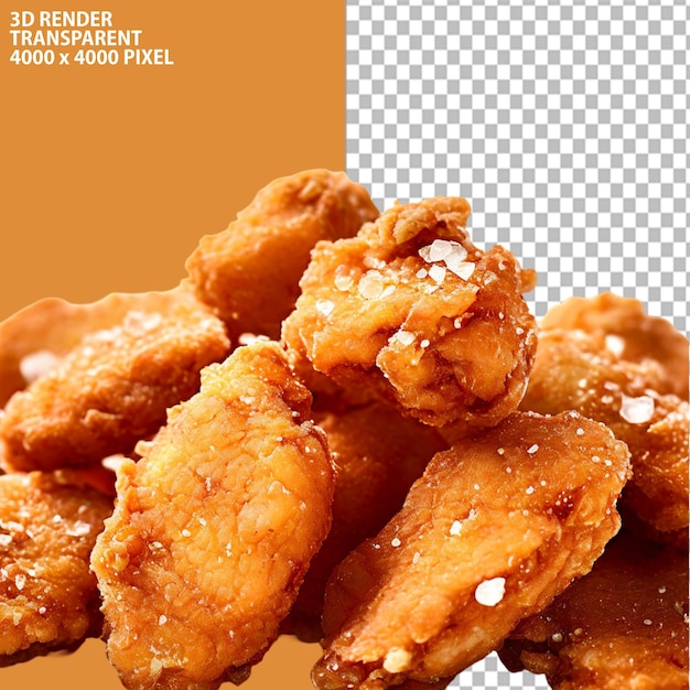 PSD Chicken nugget Chicken fingers Crispy fried chicken French fries