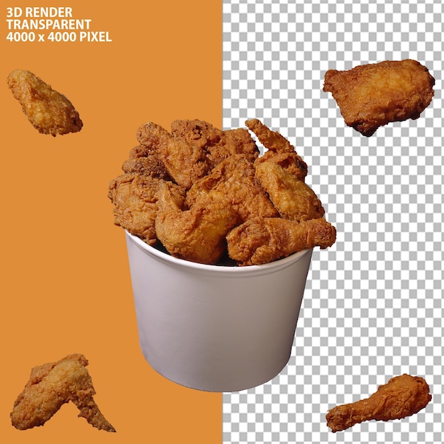 PSD Chicken nugget Chicken fingers Crispy fried chicken French fries