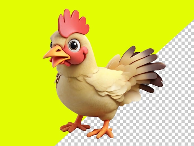 PSD of child chicken on transparent background