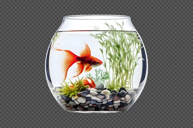 PSD psd clean fishtank png isolated on transparent background