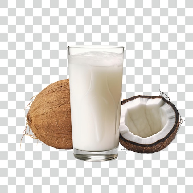 Psd coconut milk transparent background