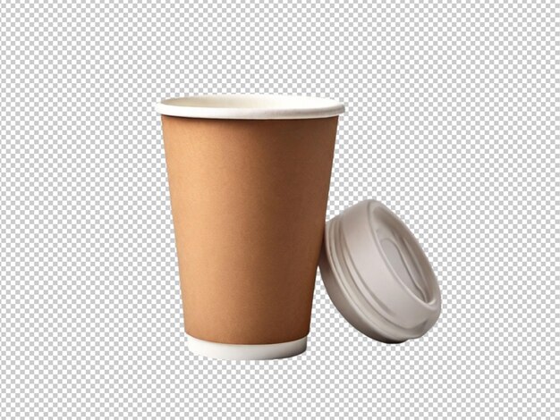 psd of a coffee cup on transparent background