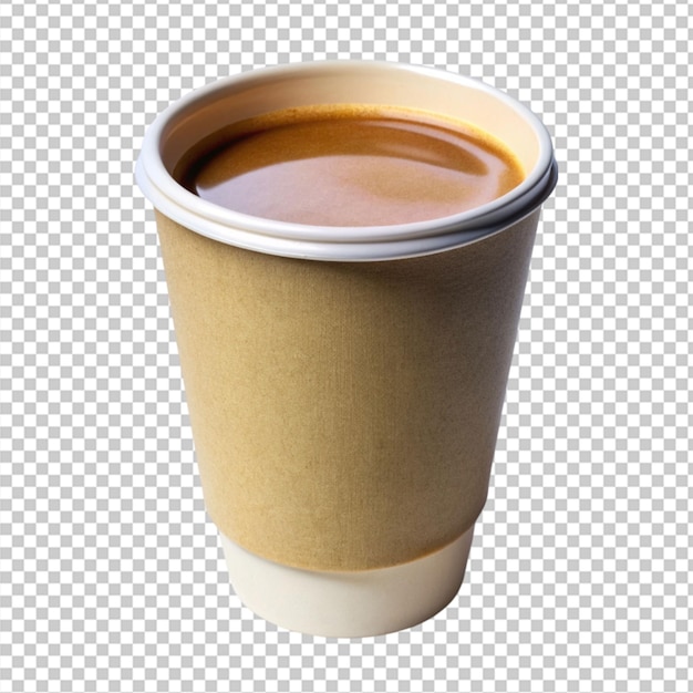 PSD of a coffee cup on transparent background