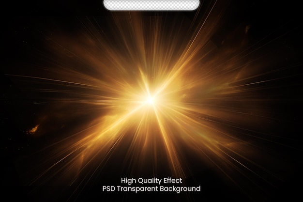 PSD colorful lens flares pack transparent background