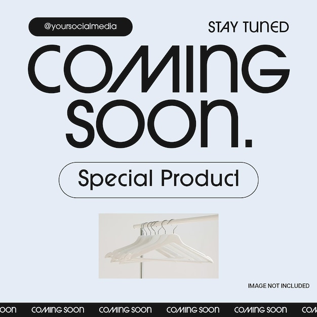 PSD psd coming soon special fashion product design for social media and instagram post template