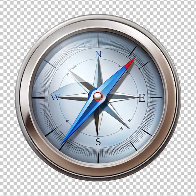 PSD of a compass icon on transparent background