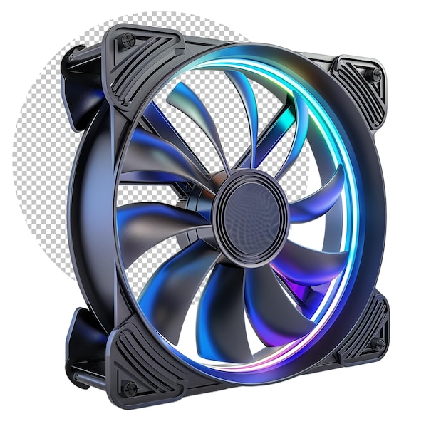 PSD psd cooling fan on isolated background