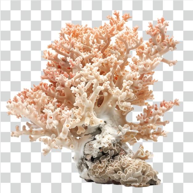 Psd coral on transparent background