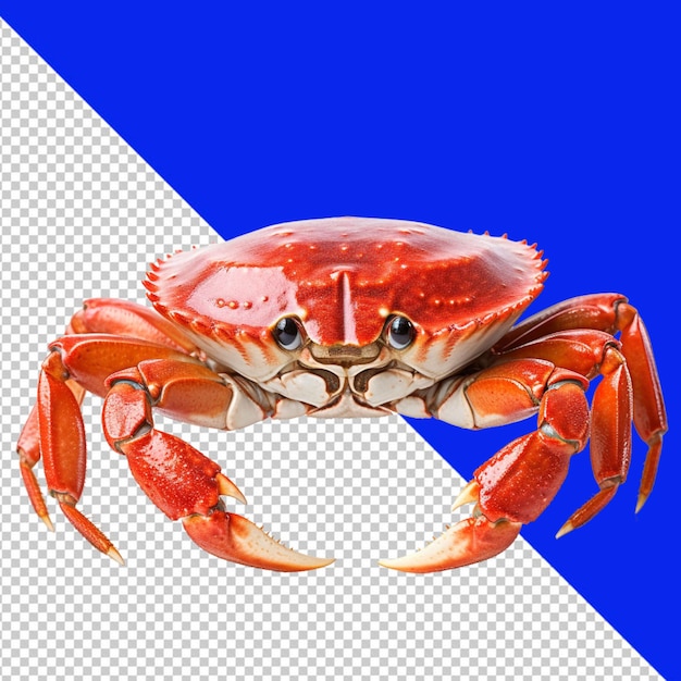 psd of a crab on transparent background