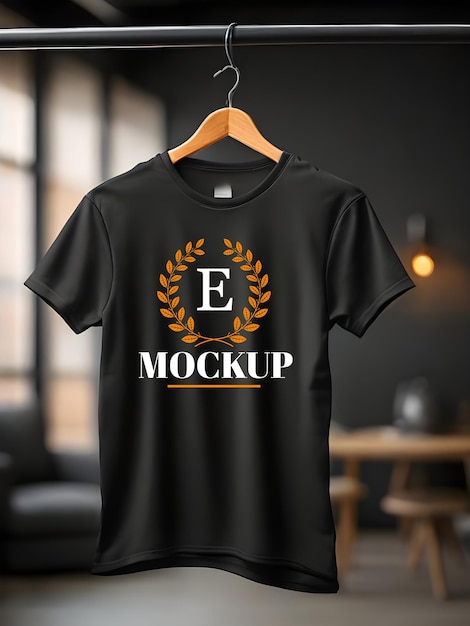 PSD creative editable mens white tshirt mockup design