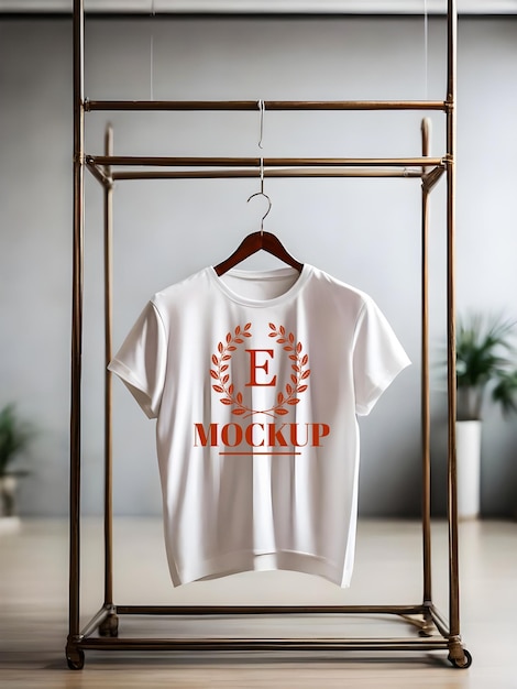 PSD creative editable white tshirt mockup design