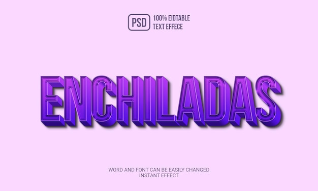 PSD creative Encebollado text effect