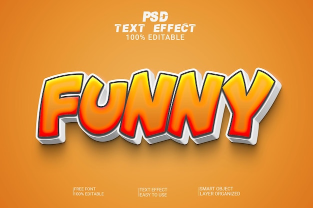 PSD psd creative funny text style effect