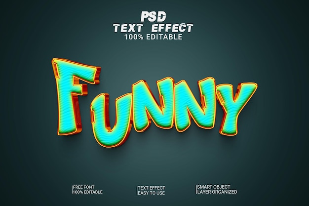 PSD creative Funny text style effect