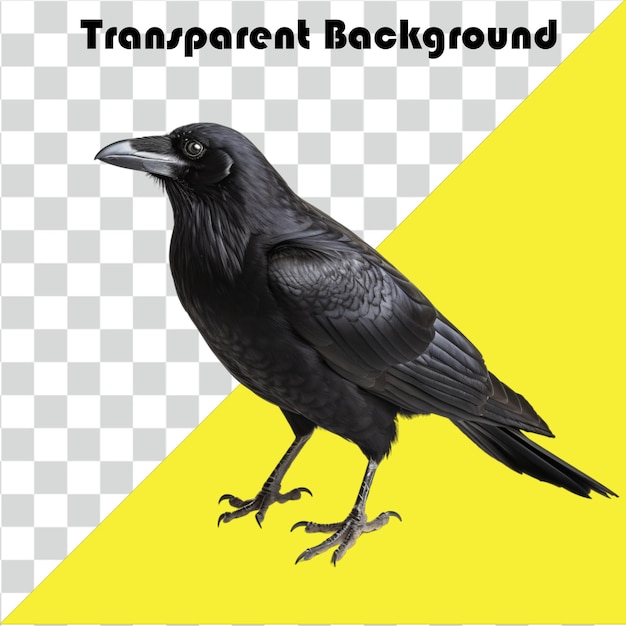 Psd crow transparent background