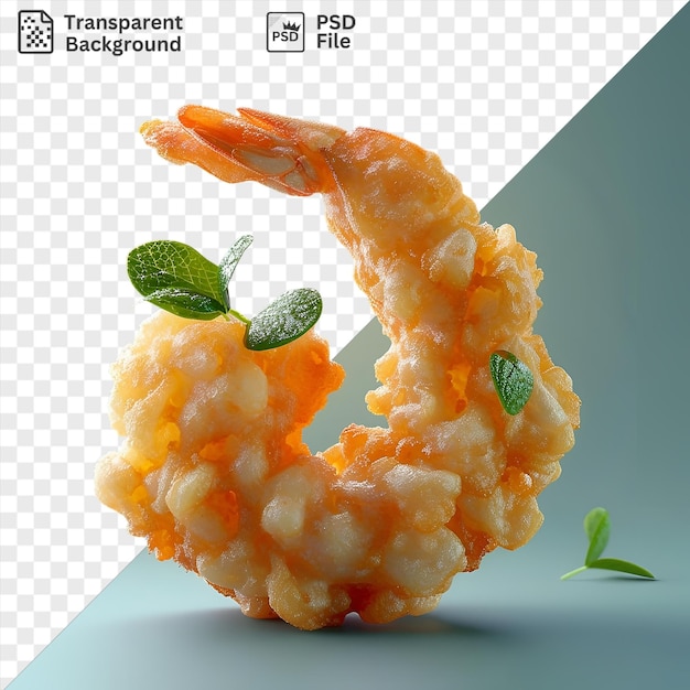 psd crunchy vegetable tempura in the shape of an octopus