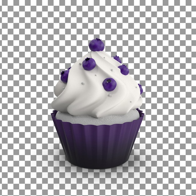 PSD Cupcakes on isolated and transparent background