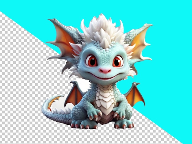 psd of a cutest little dragon