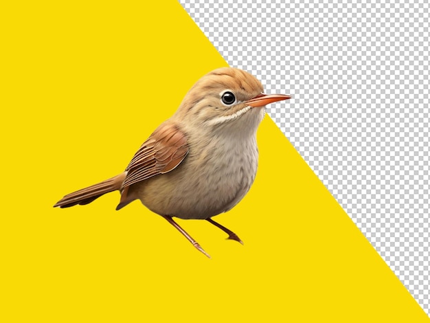 PSD psd of a cutest warbler on transparent background