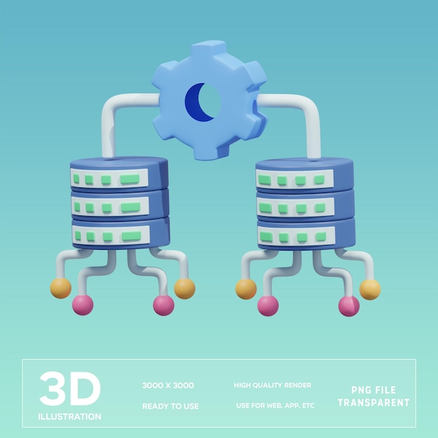 PSD psd data intergrated 3d illustration