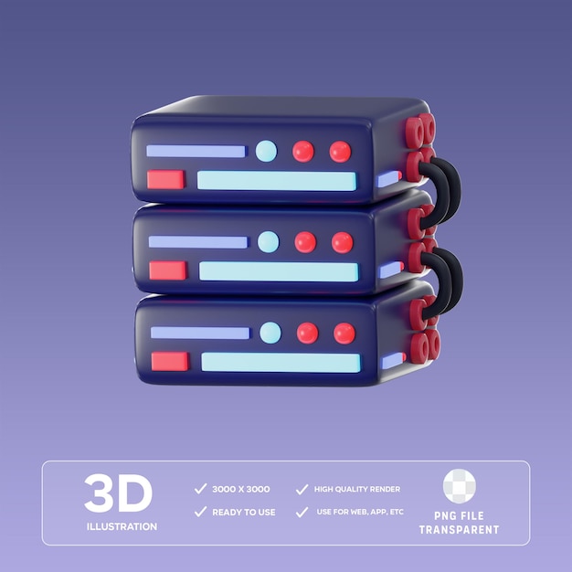 PSD psd database 3d illustration