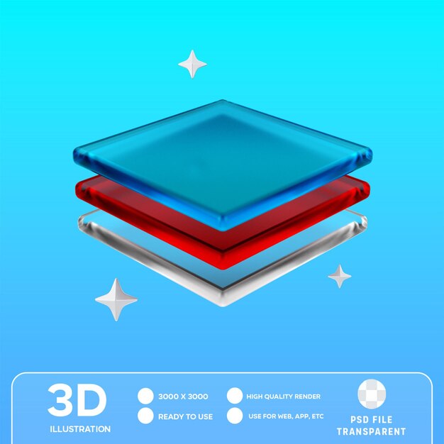 PSD psd design layer 3d illustration